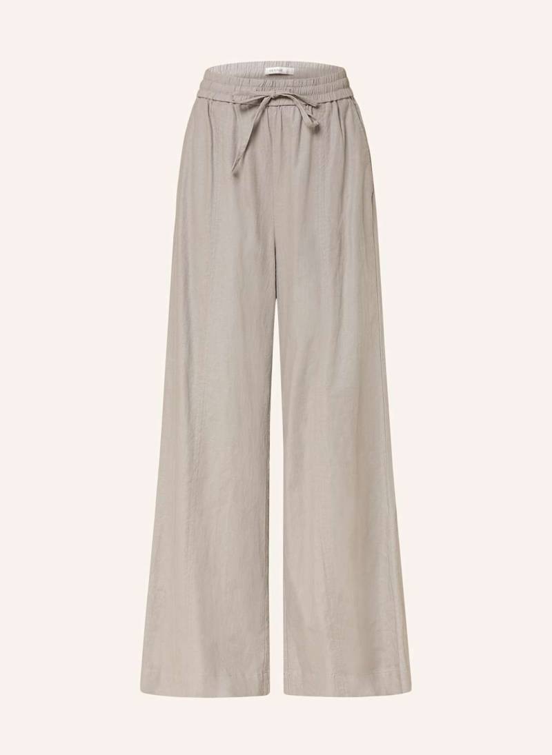 Gestuz Marlenehose Gzliane Mit Leinen beige von Gestuz