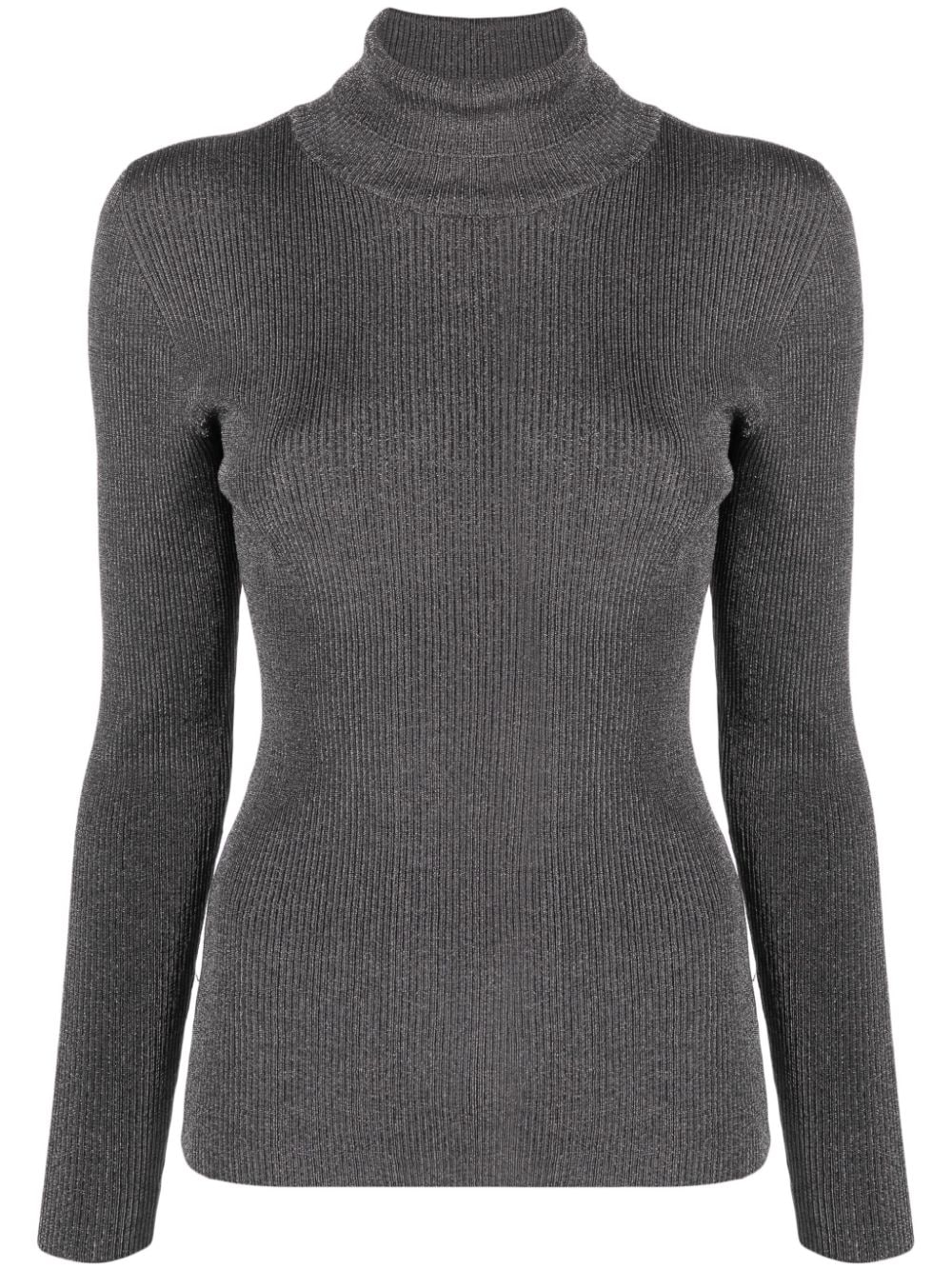 Gestuz SilviGZ ribbed jumper - Silver von Gestuz