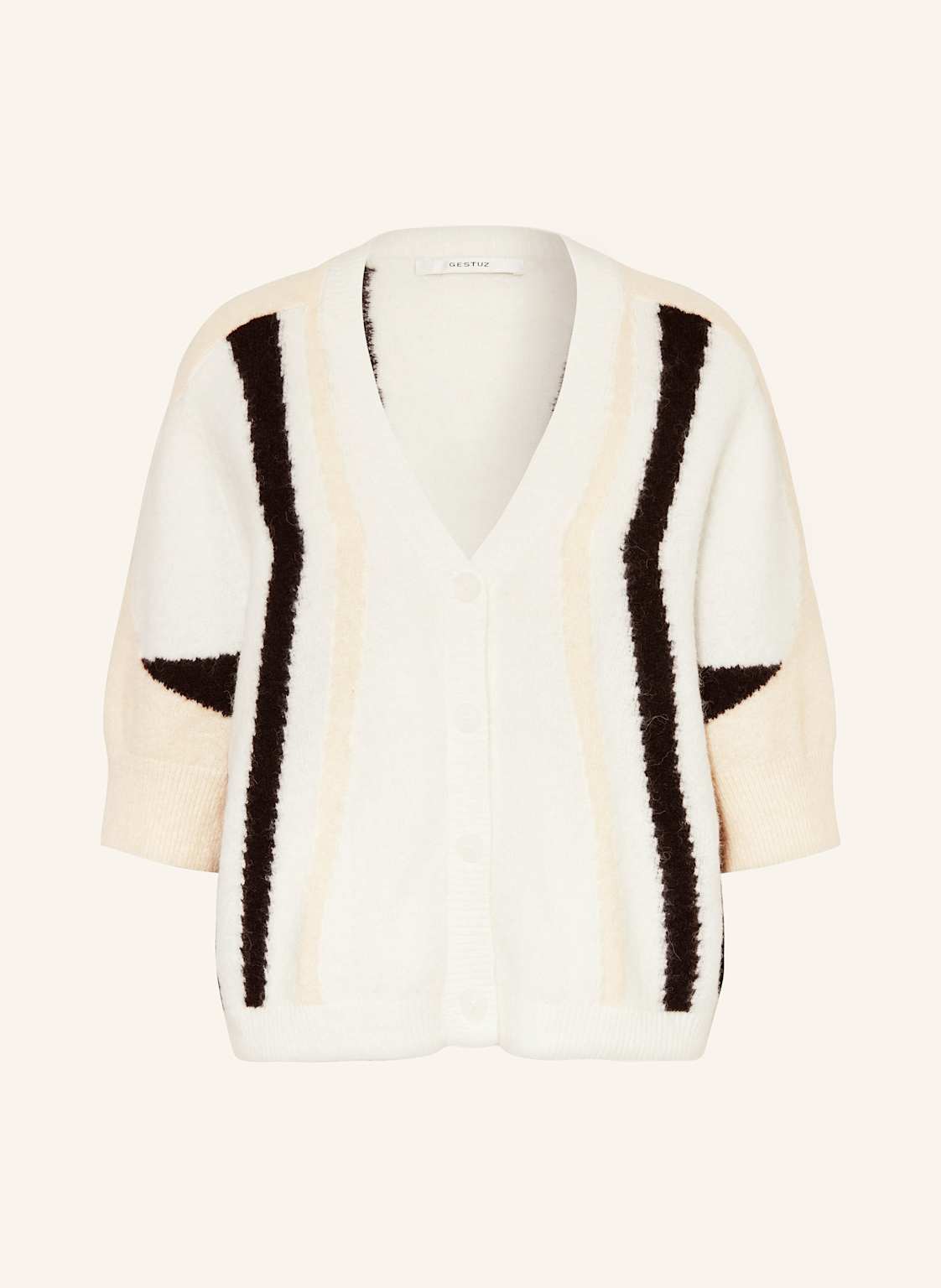 Gestuz Strickjacke Gzalpha Mit Alpaka gelb Gestuz Strickjacke Gzalpha Mit Alpaka gelb von Gestuz