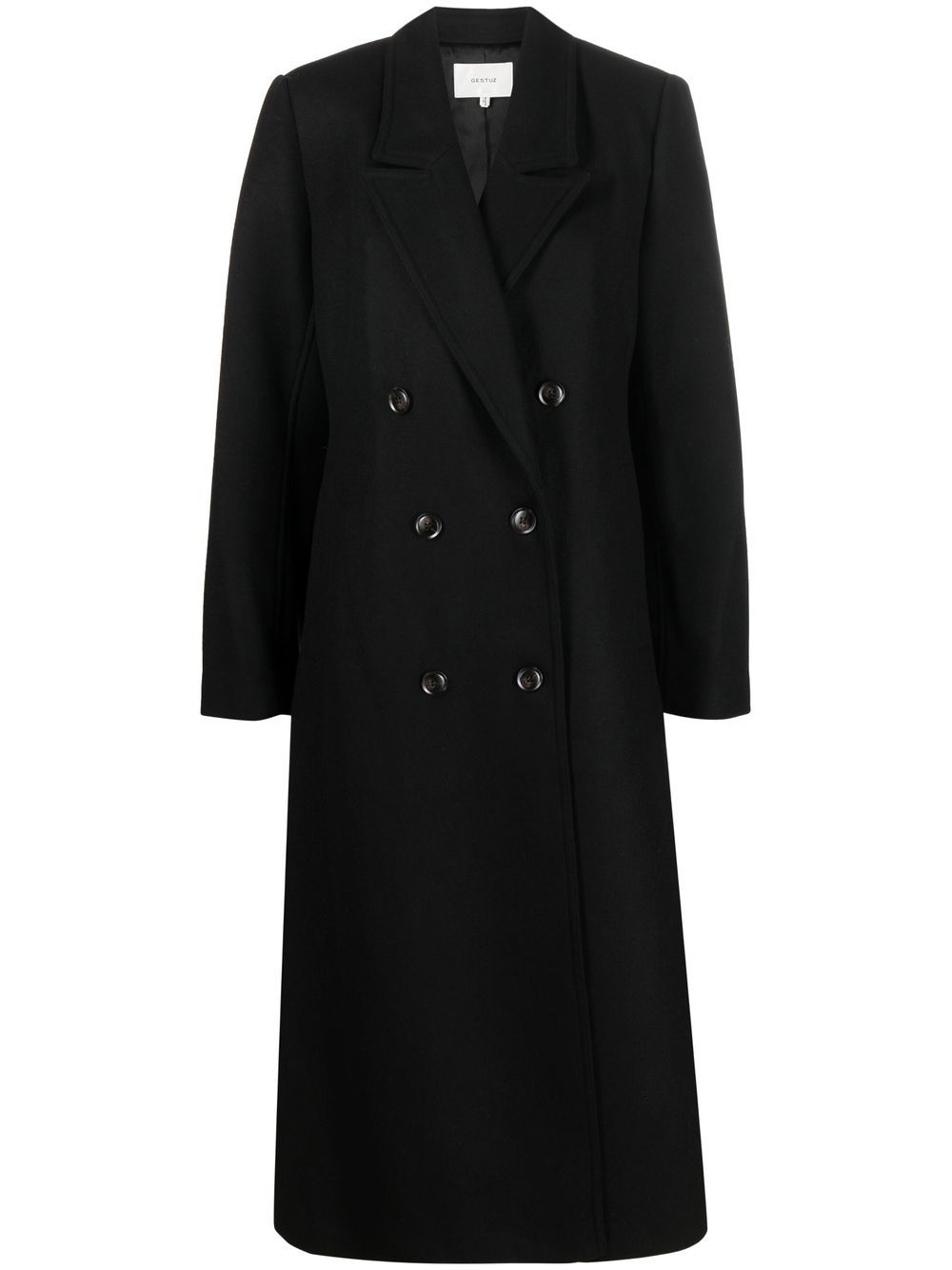 Gestuz double-breasted coat - Black von Gestuz