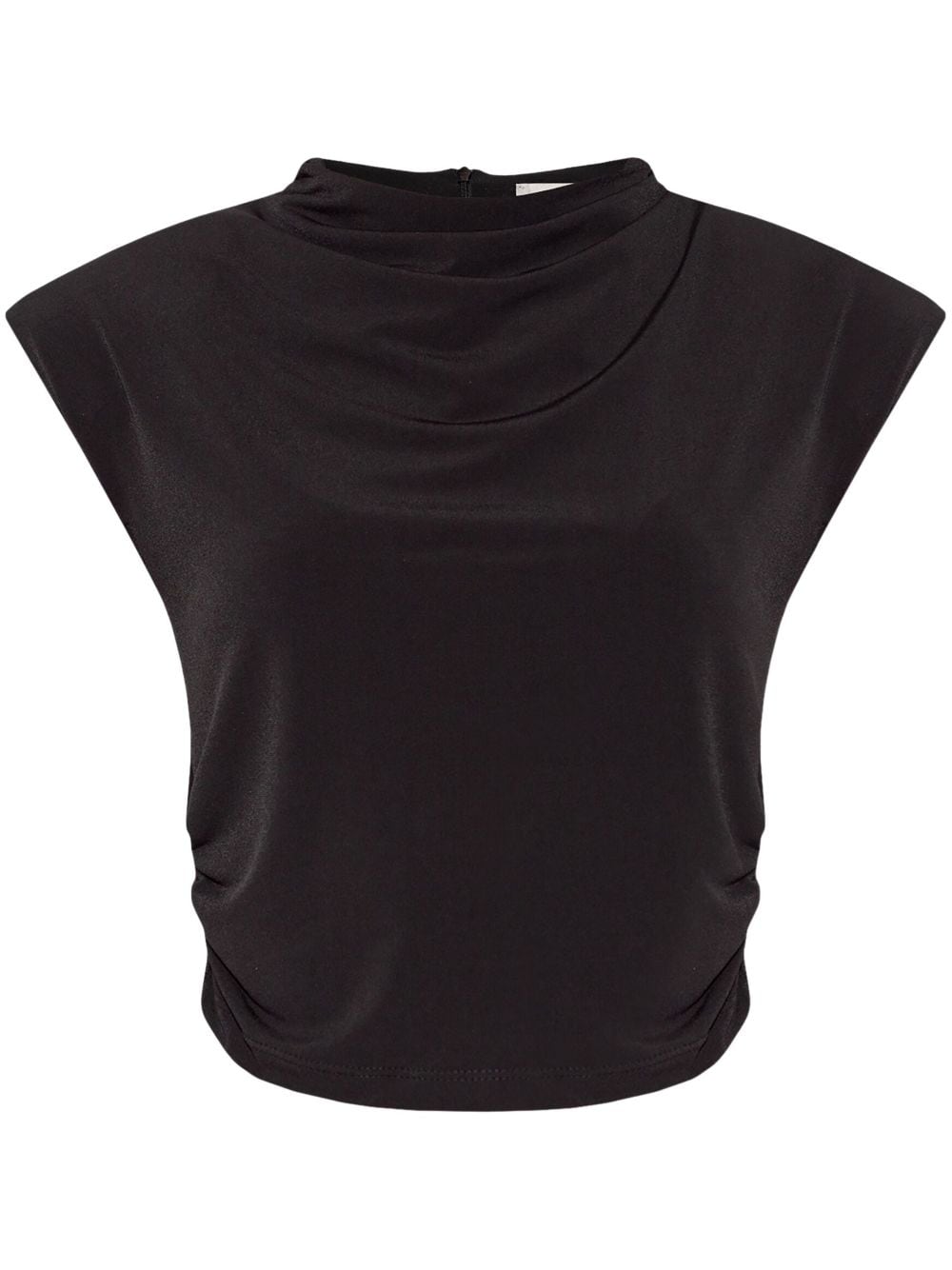 Gestuz draped detailing blouse - Black von Gestuz