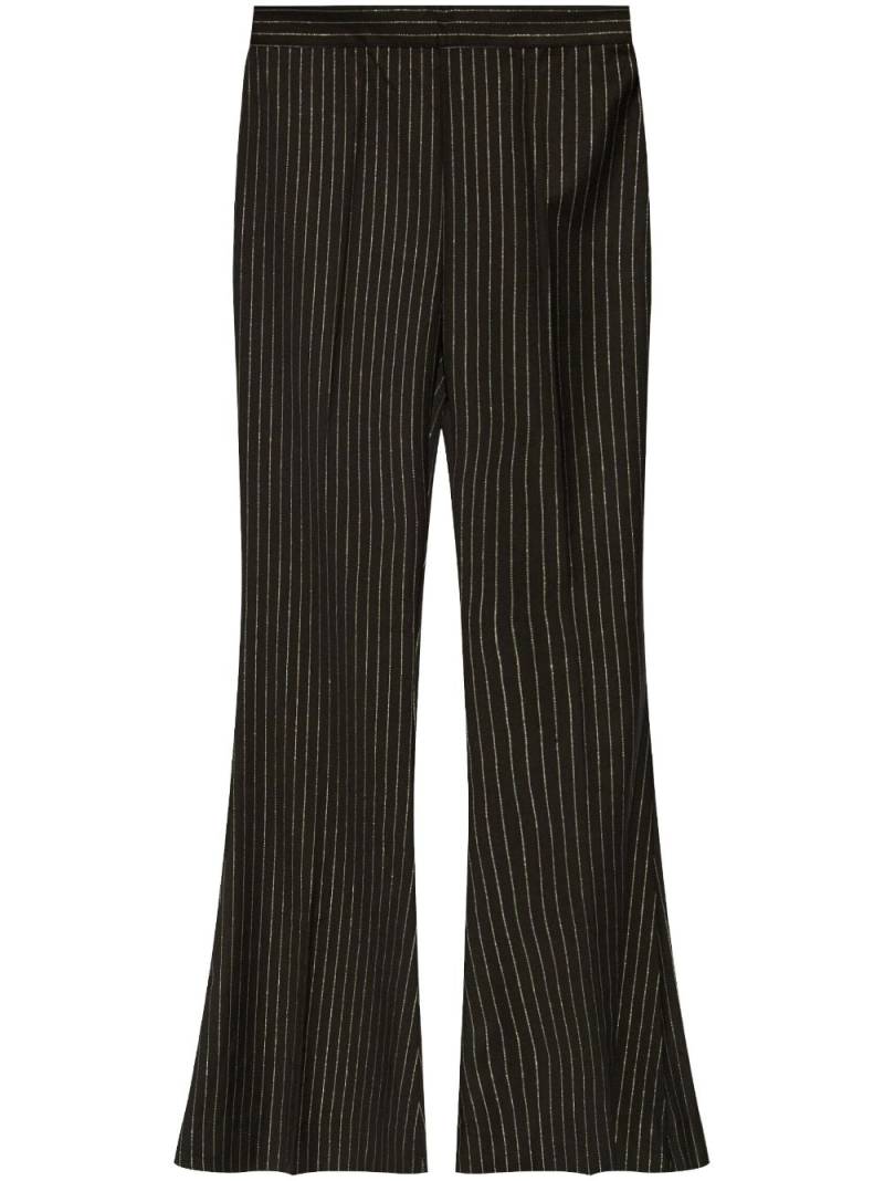 Gestuz pinstriped flared trousers - Black von Gestuz