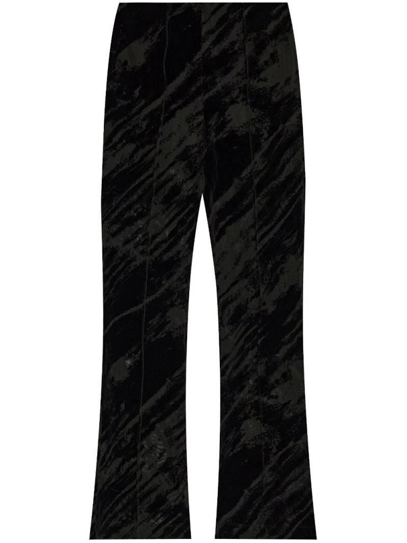 Gestuz semi-sheer straight trousers - Black von Gestuz