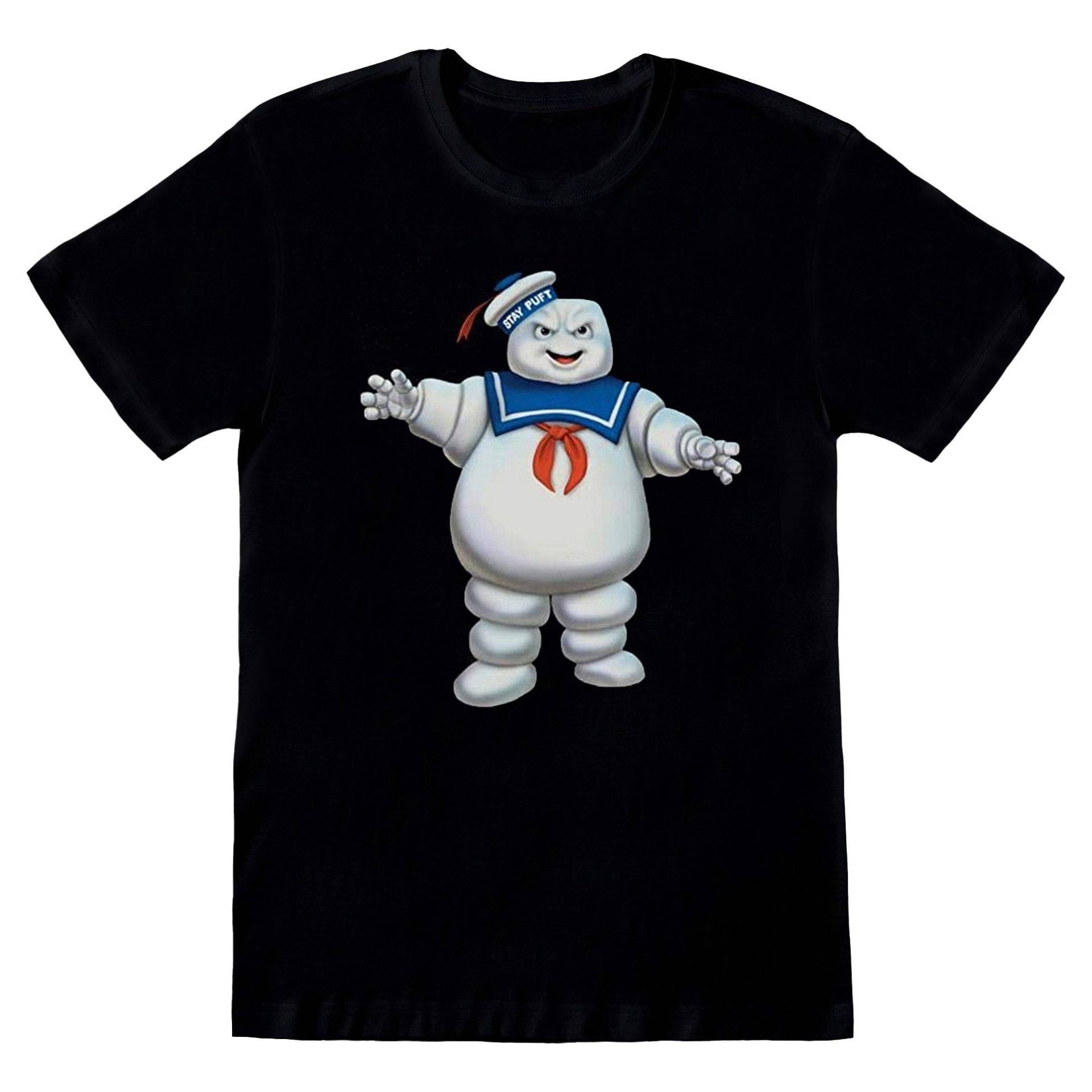 Stay Puft Tshirt Herren Schwarz M von Ghostbusters