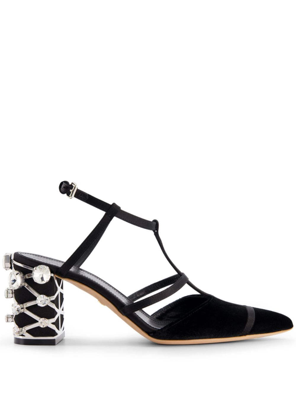 Giambattista Valli 75mm velvet pumps - Black von Giambattista Valli