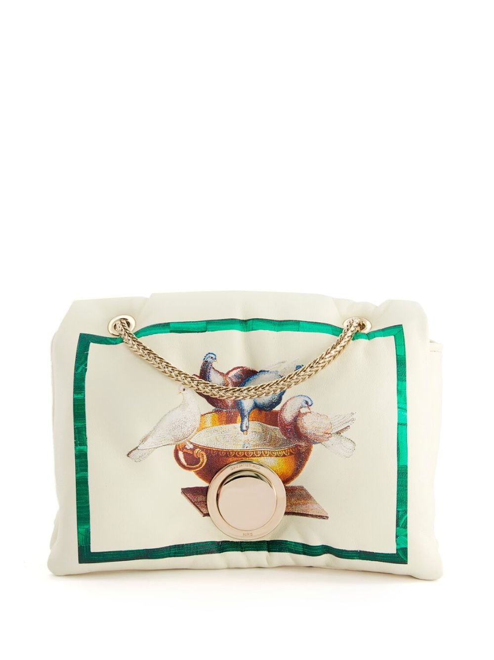 Giambattista Valli Birds Airbag leather mini bag - Neutrals von Giambattista Valli