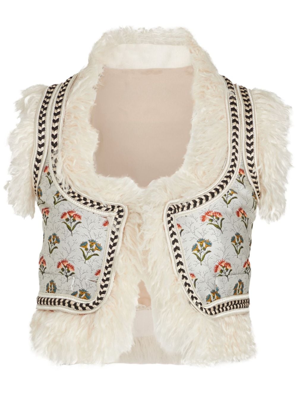 Giambattista Valli Herbarium jacquard sleeveless waistcoat - Neutrals von Giambattista Valli