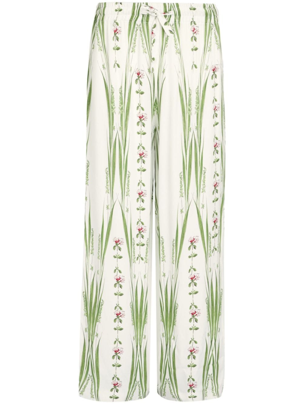 Giambattista Valli Jardin du Cap-print trousers - White von Giambattista Valli