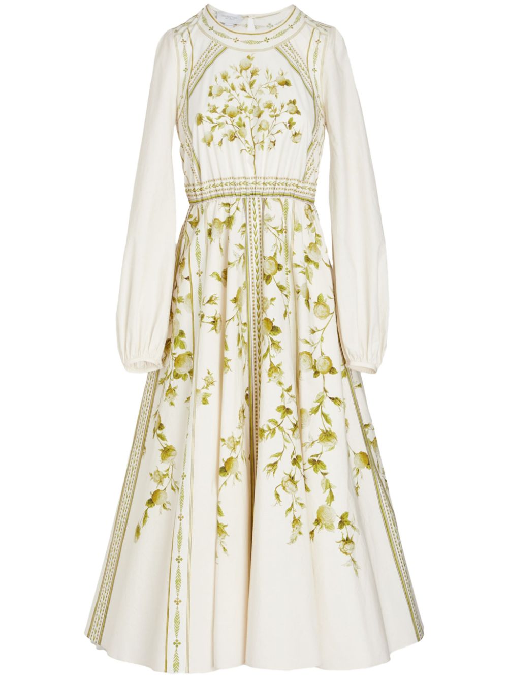 Giambattista Valli Papier Peint-print cotton-poplin dress - White von Giambattista Valli