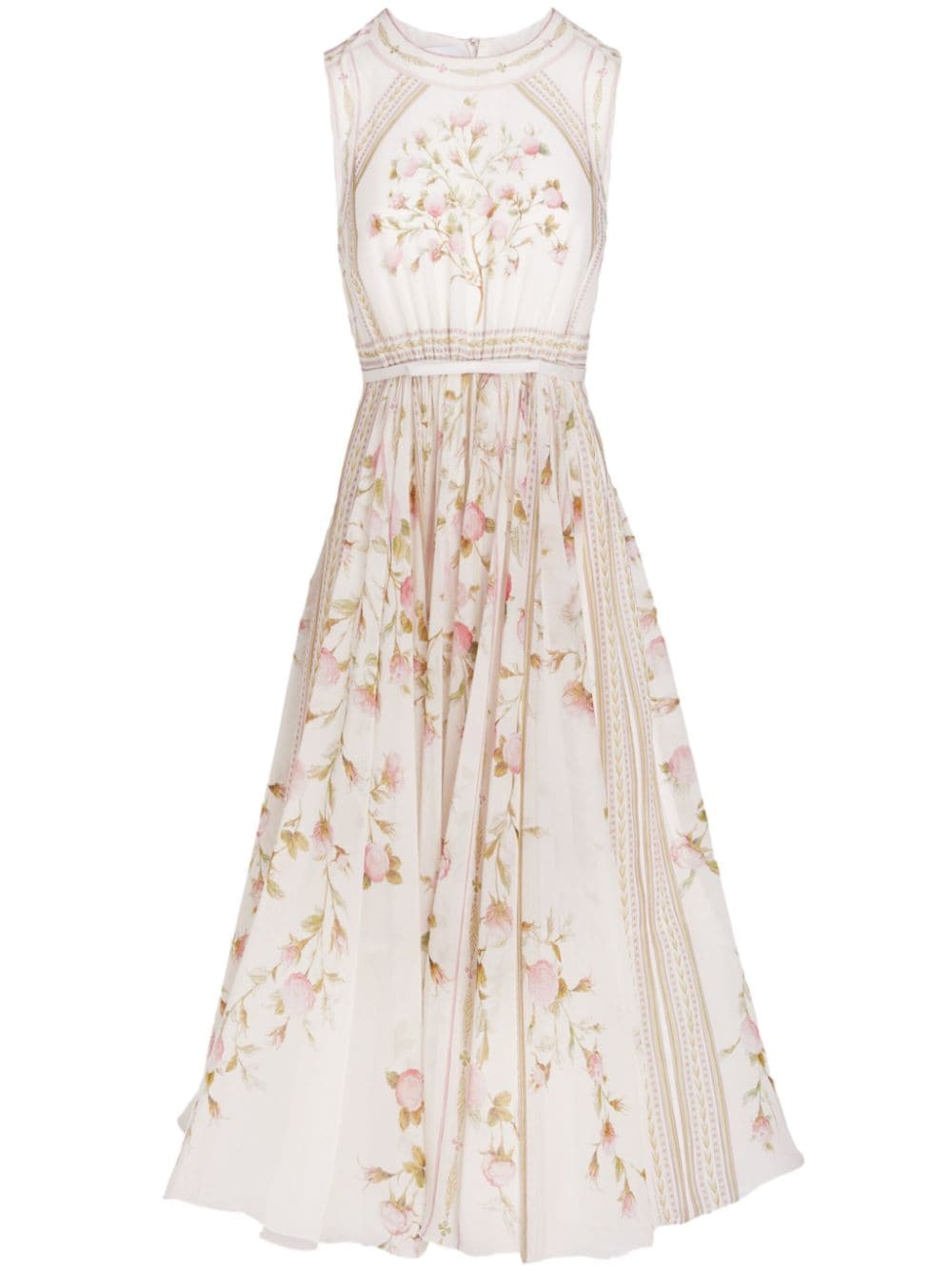 Giambattista Valli Papier Peint-print long dress - Neutrals von Giambattista Valli