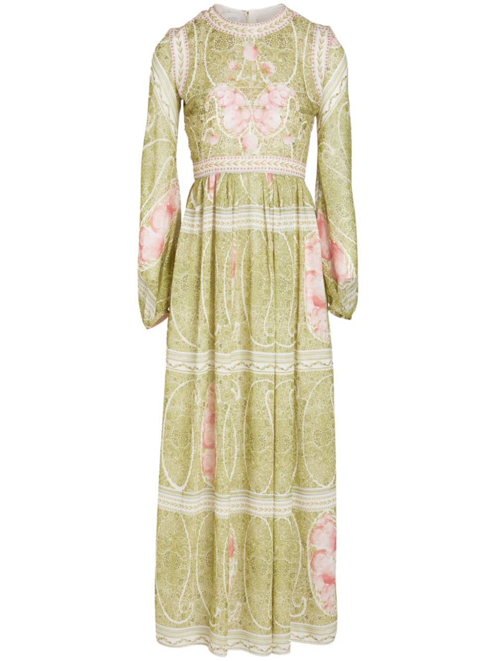 Giambattista Valli Peonies-print silk georgette dress - Green von Giambattista Valli