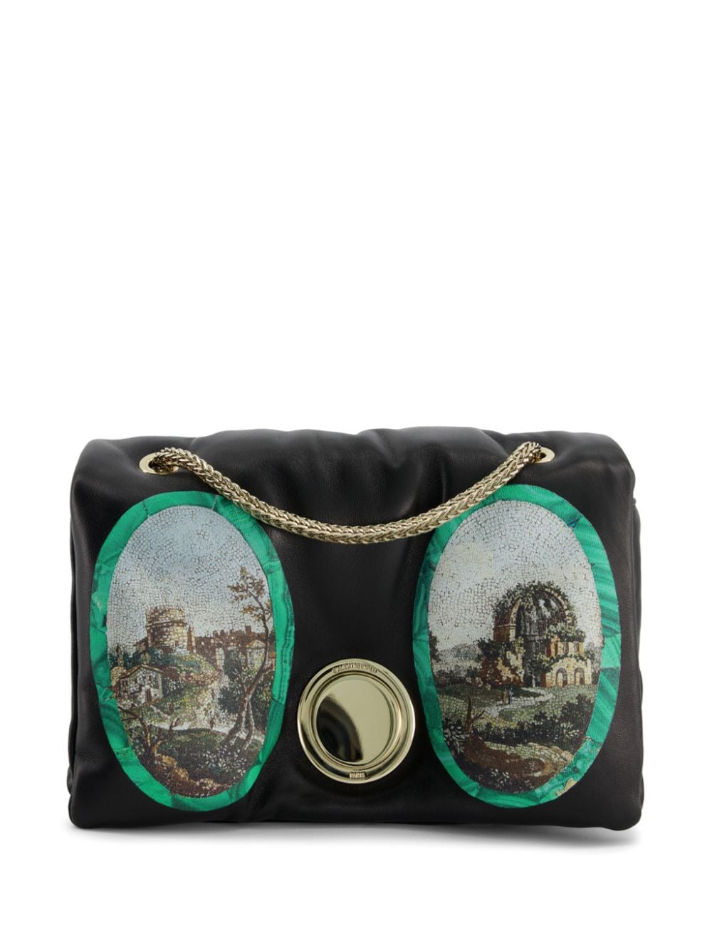 Giambattista Valli Two Mosaiques Airbag leather mini bag - Black von Giambattista Valli