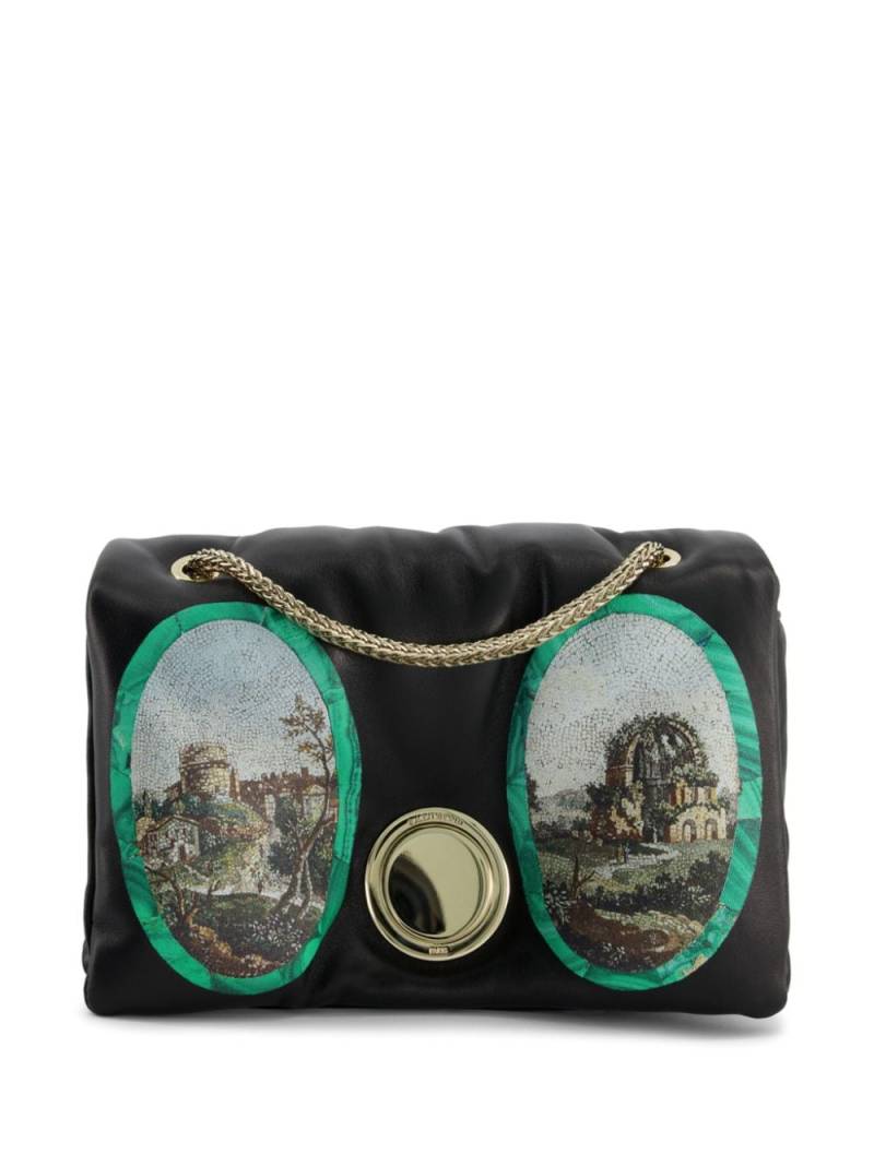 Giambattista Valli Two Mosaiques Airbag leather mini bag - Black von Giambattista Valli