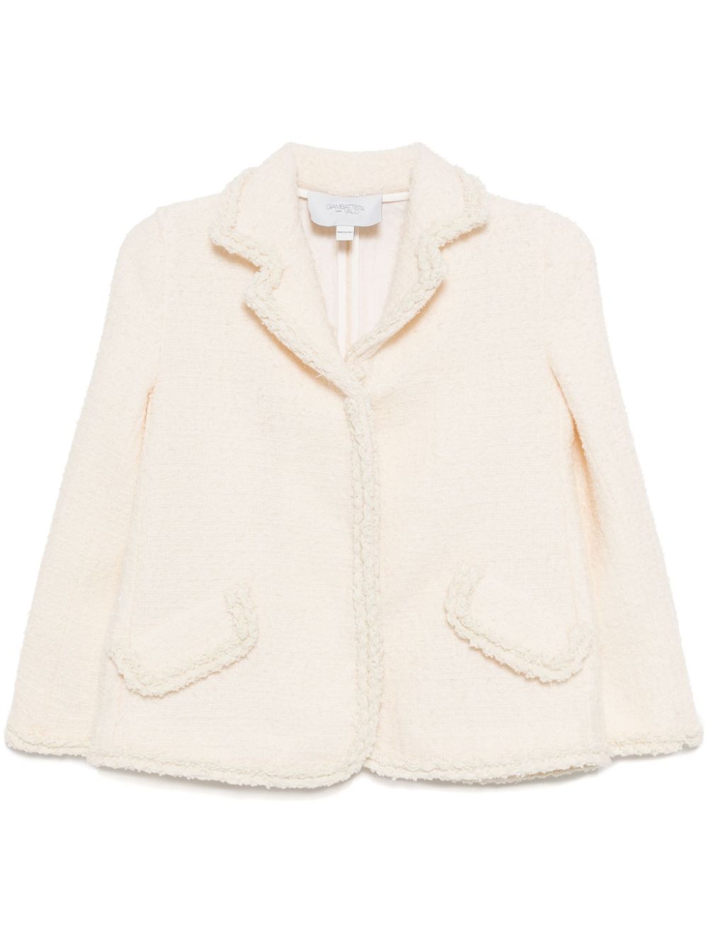 Giambattista Valli button-up tweed jacket - White von Giambattista Valli