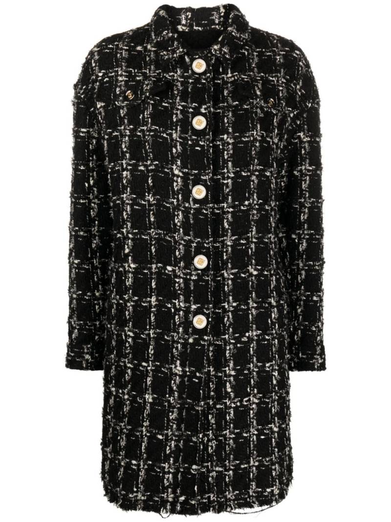 Giambattista Valli checked tweed coat - Black von Giambattista Valli