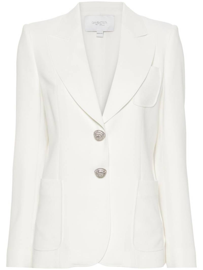 Giambattista Valli crystal-embellished blazer - White von Giambattista Valli