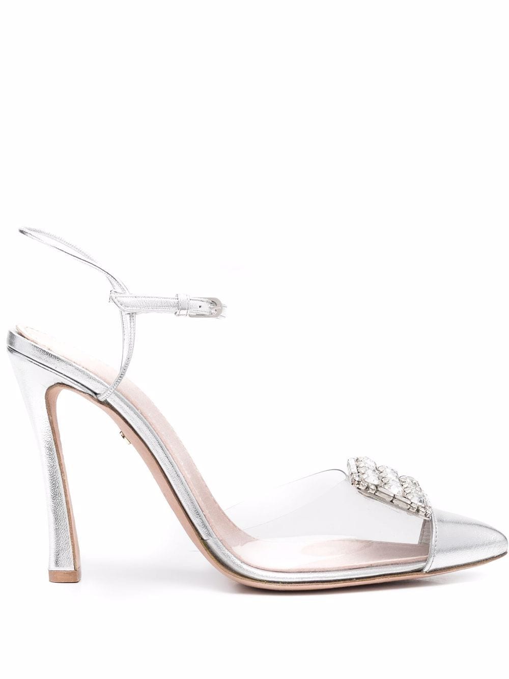 Giambattista Valli crystal embellished heels - Grey von Giambattista Valli