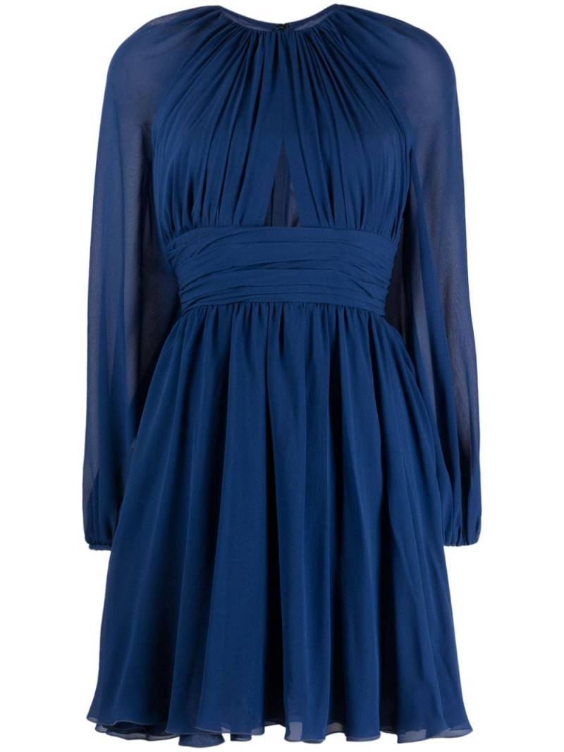 Giambattista Valli cut-out chiffon minidress - Blue von Giambattista Valli