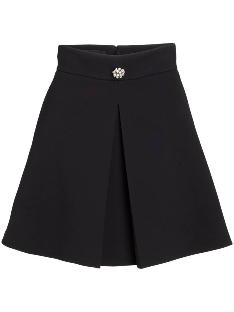 Giambattista Valli decorative-button A-line mini skirt - Black von Giambattista Valli