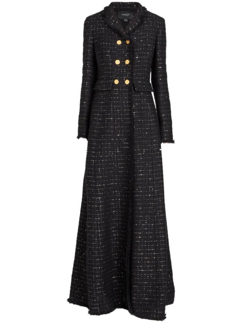 Giambattista Valli double-breasted tweed coat - Black von Giambattista Valli