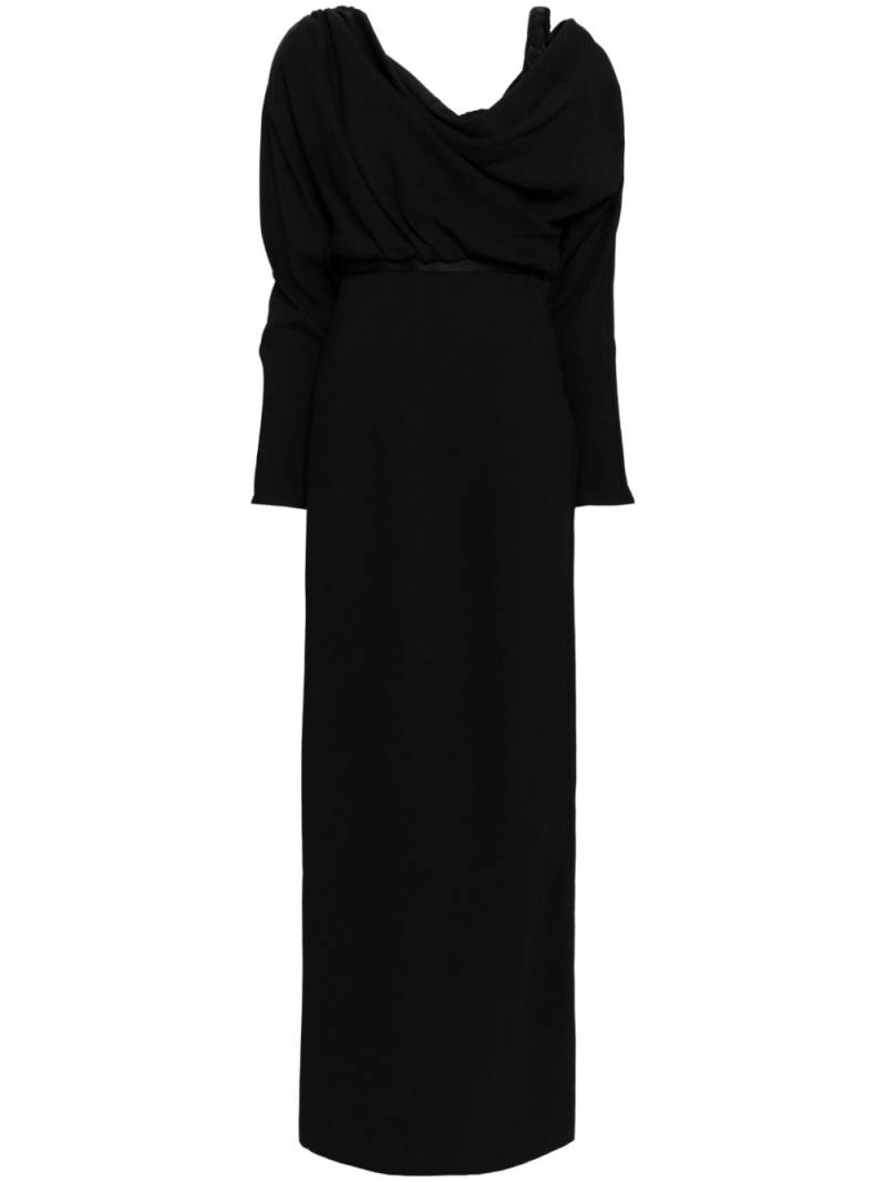 Giambattista Valli draped belted midi dress - Black von Giambattista Valli