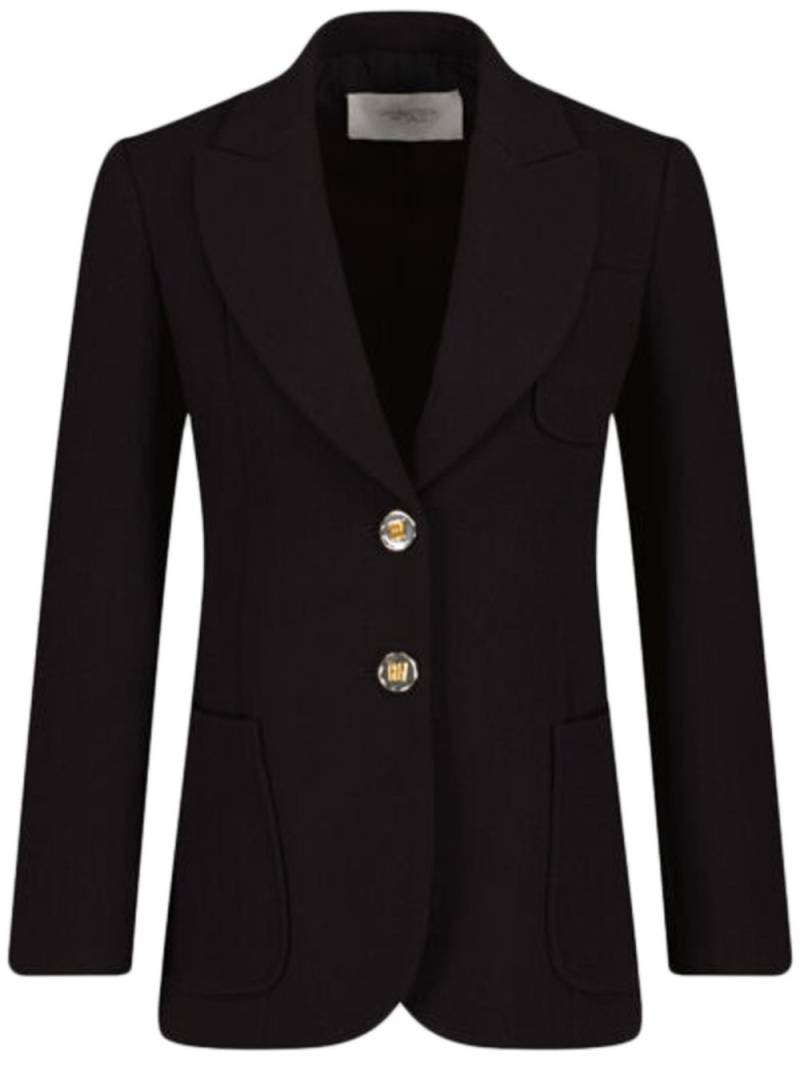 Giambattista Valli embossed-buttons single-breasted blazer - Black von Giambattista Valli