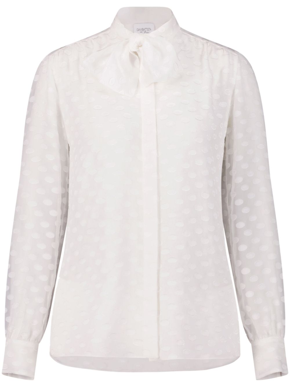 Giambattista Valli fil coupé georgette blouse - White von Giambattista Valli