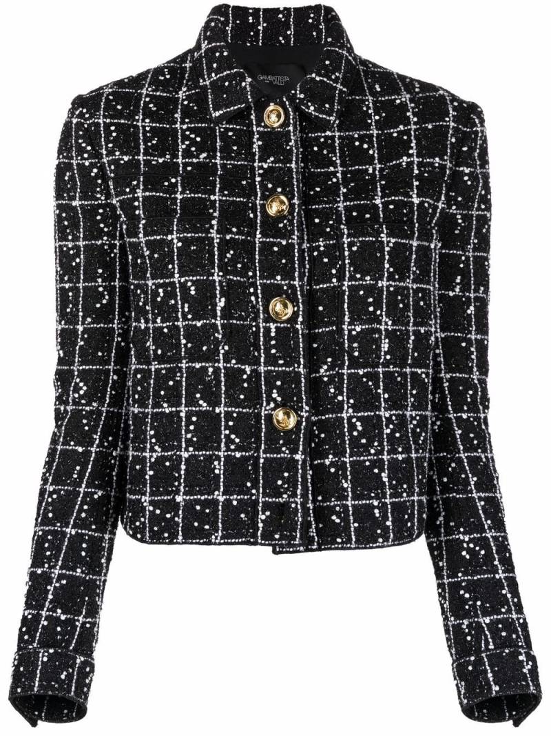 Giambattista Valli fitted tweed jacket - Black von Giambattista Valli