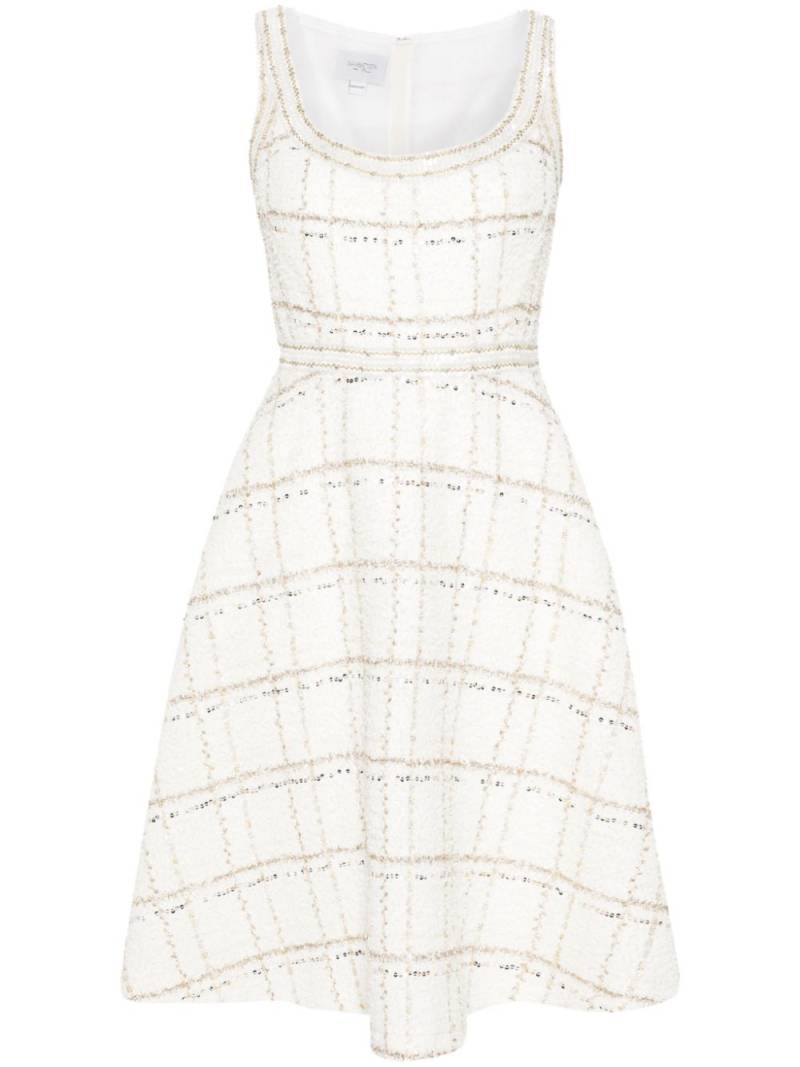 Giambattista Valli flared bouclé mini dress - White von Giambattista Valli