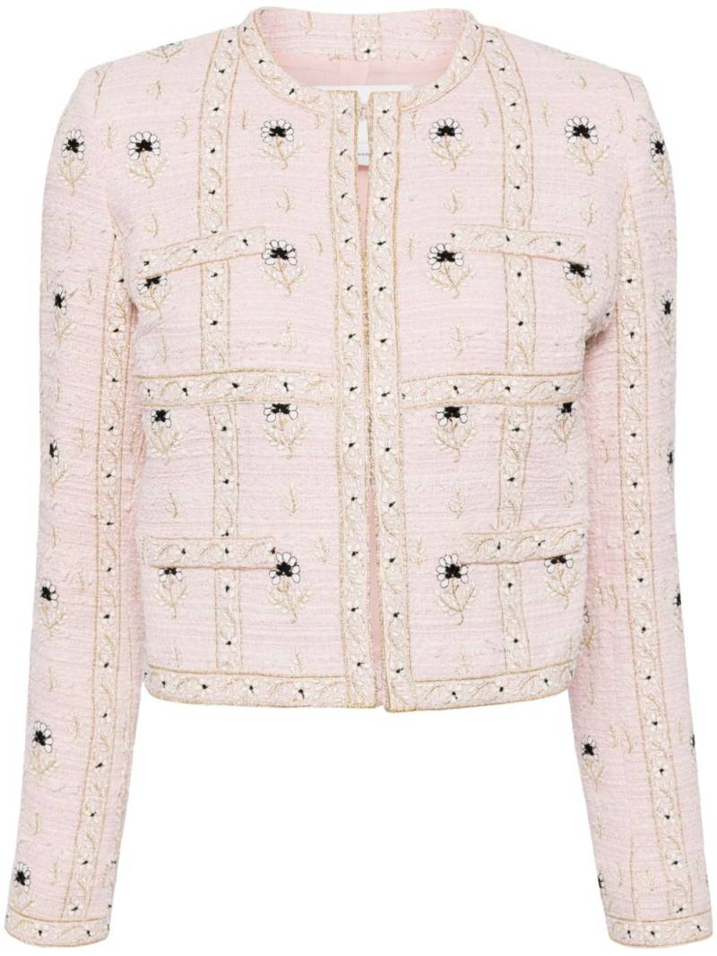 Giambattista Valli floral-jacquard jacket - Pink von Giambattista Valli