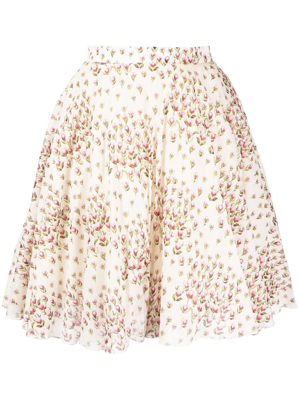 Giambattista Valli floral-print flared skirt - Neutrals von Giambattista Valli