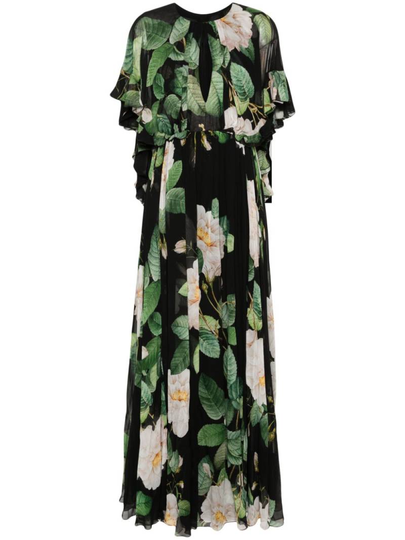 Giambattista Valli floral-print maxi dress - Black von Giambattista Valli