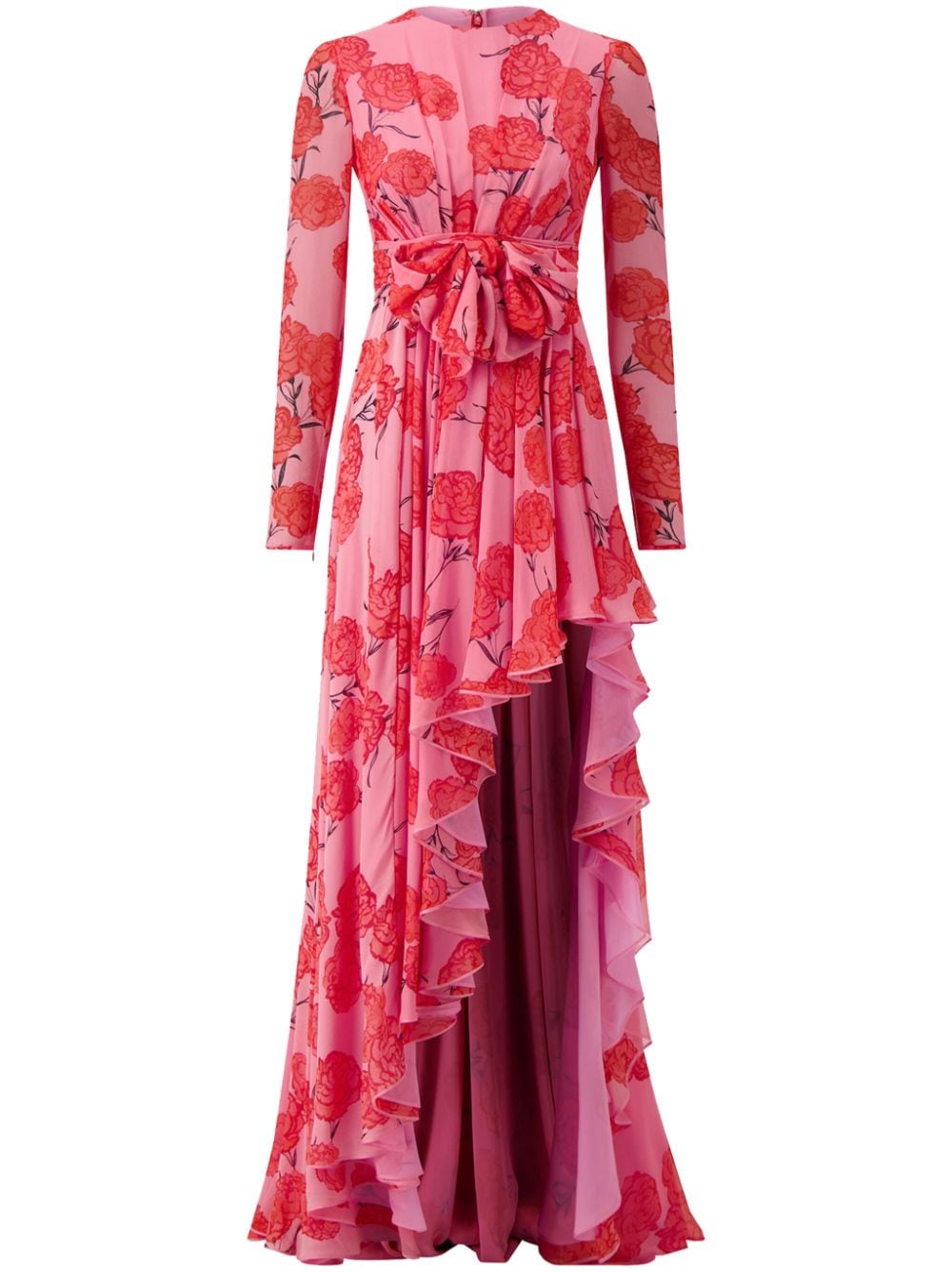 Giambattista Valli floral-print silk-georgette gown - Pink von Giambattista Valli