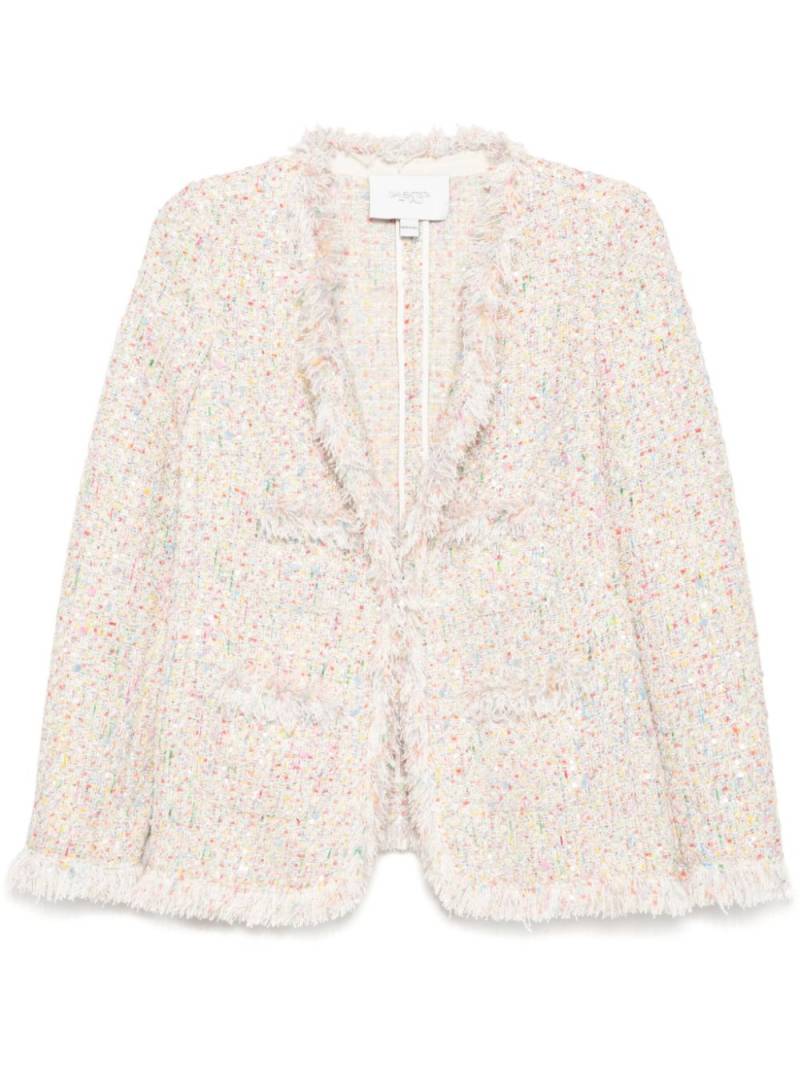 Giambattista Valli frayed tweed jacket - Neutrals von Giambattista Valli