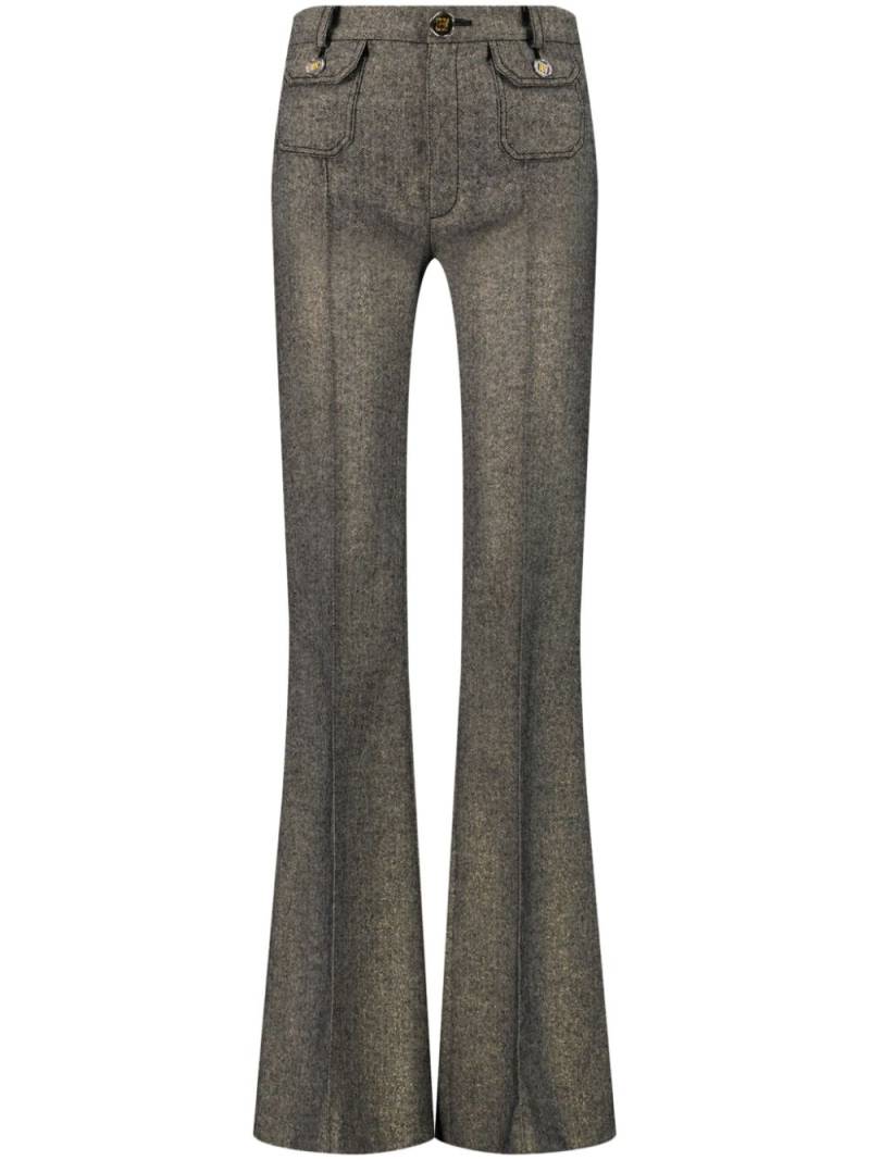 Giambattista Valli high-waist flared trousers - Grey von Giambattista Valli