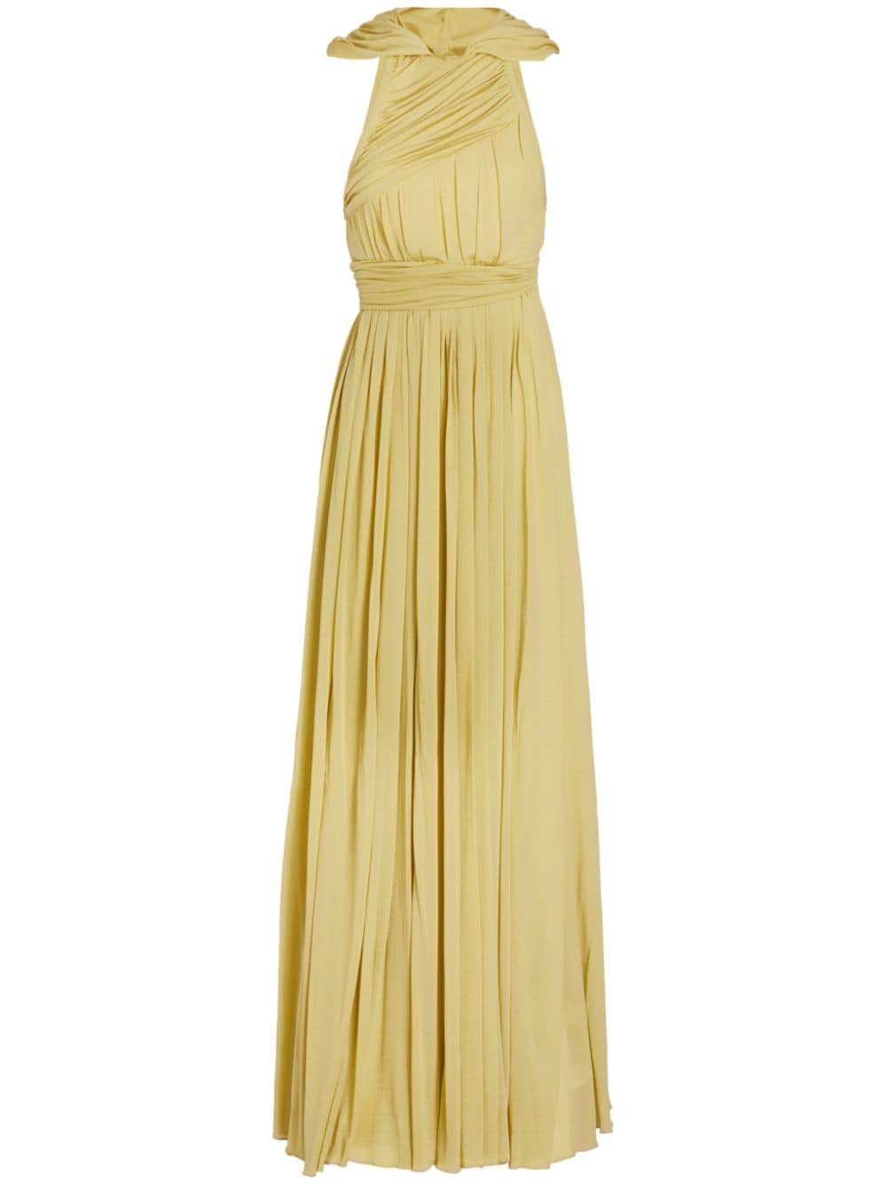 Giambattista Valli hooded pleated dress - Yellow von Giambattista Valli