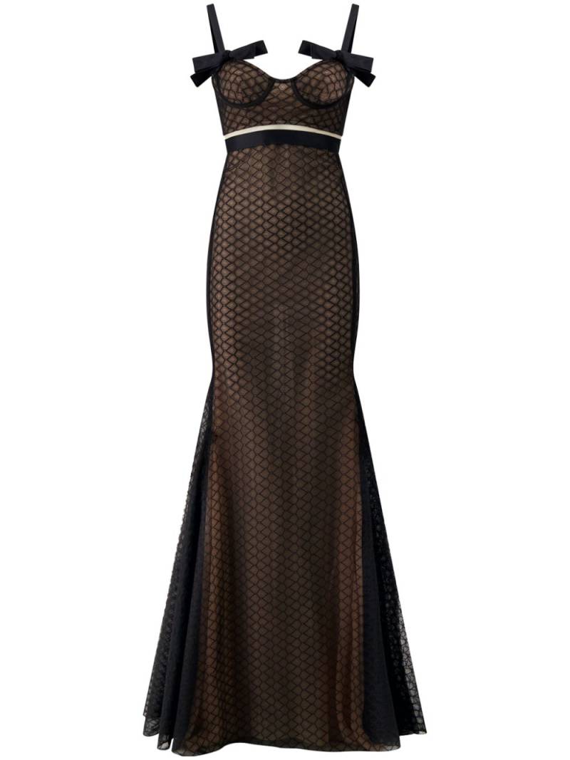 Giambattista Valli lace bustier-top gown - Black von Giambattista Valli