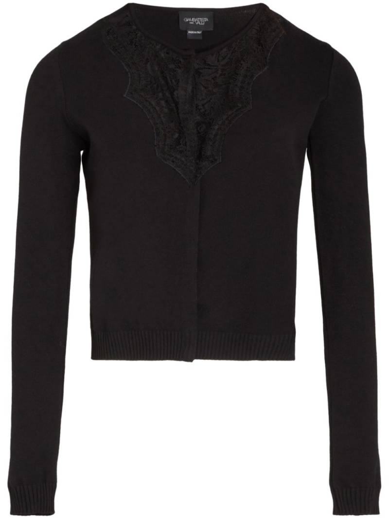 Giambattista Valli lace detailing cardigan - Black von Giambattista Valli