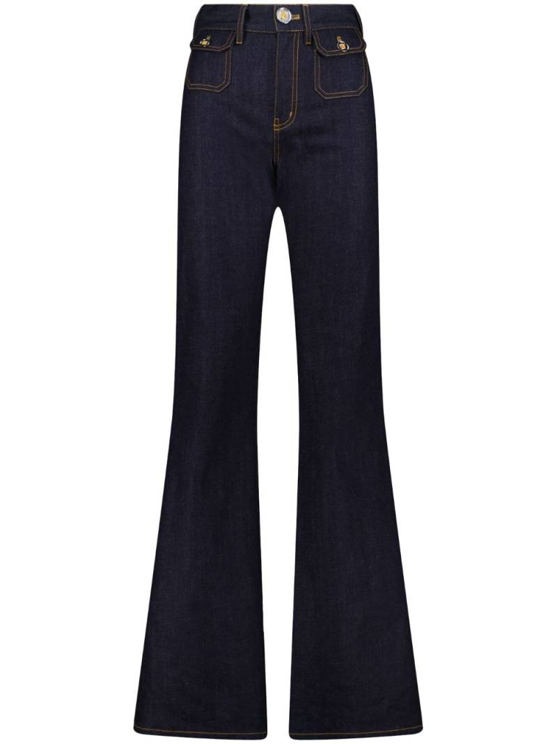 Giambattista Valli mid-rise flared-leg jeans - Blue von Giambattista Valli