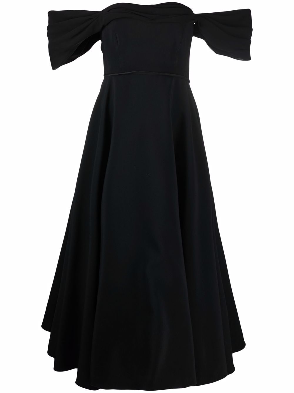 Giambattista Valli off-shoulder flared midi dress - Black von Giambattista Valli