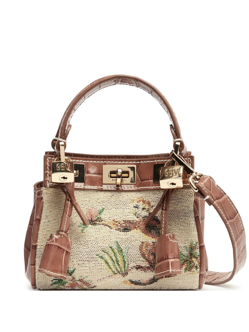 Giambattista Valli patterned-jacquard shoulder bag - Neutrals von Giambattista Valli