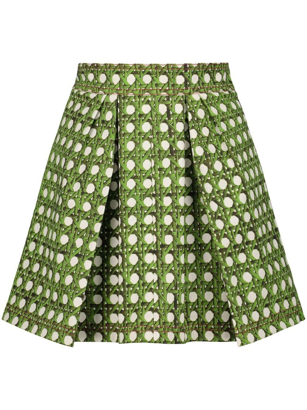 Giambattista Valli polka-dot high-waist mini skirt - Green von Giambattista Valli