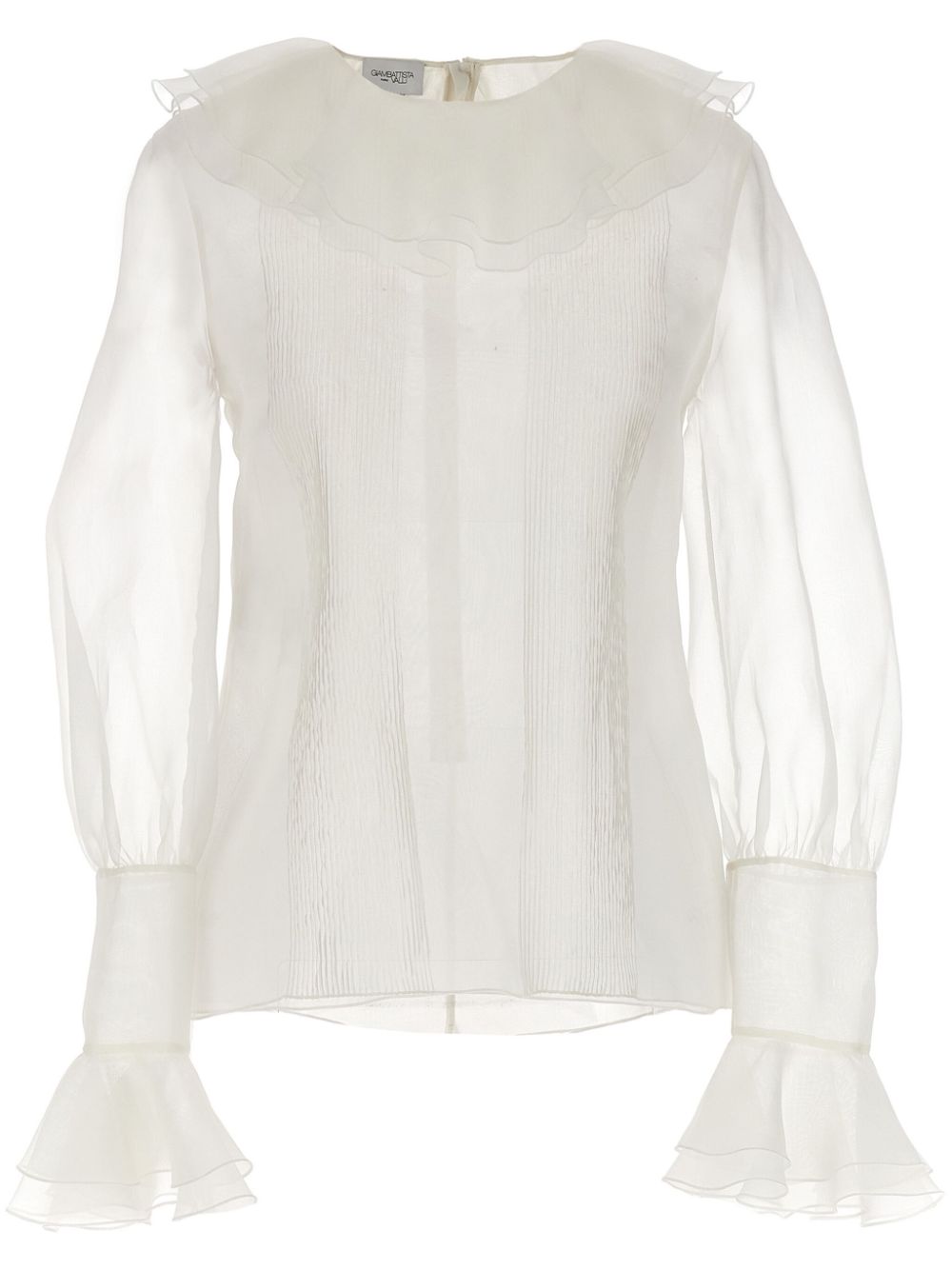 Giambattista Valli ruffled-collar blouse - White von Giambattista Valli