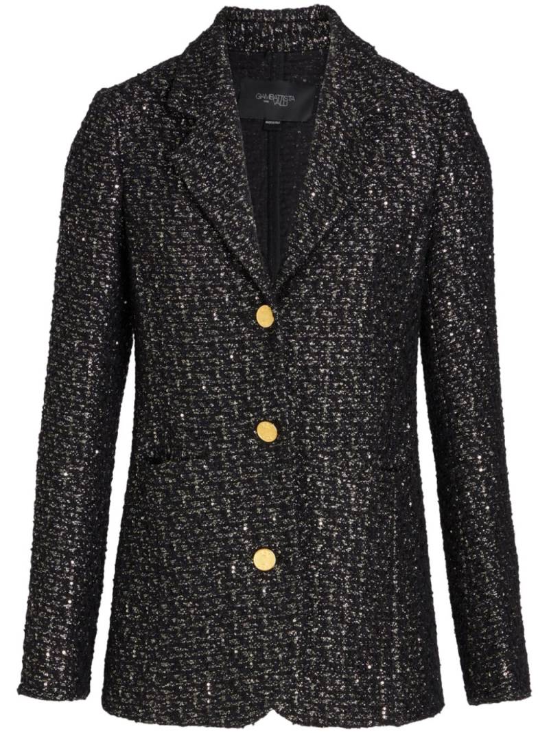 Giambattista Valli sequin-embellished tweed blazer - Black von Giambattista Valli