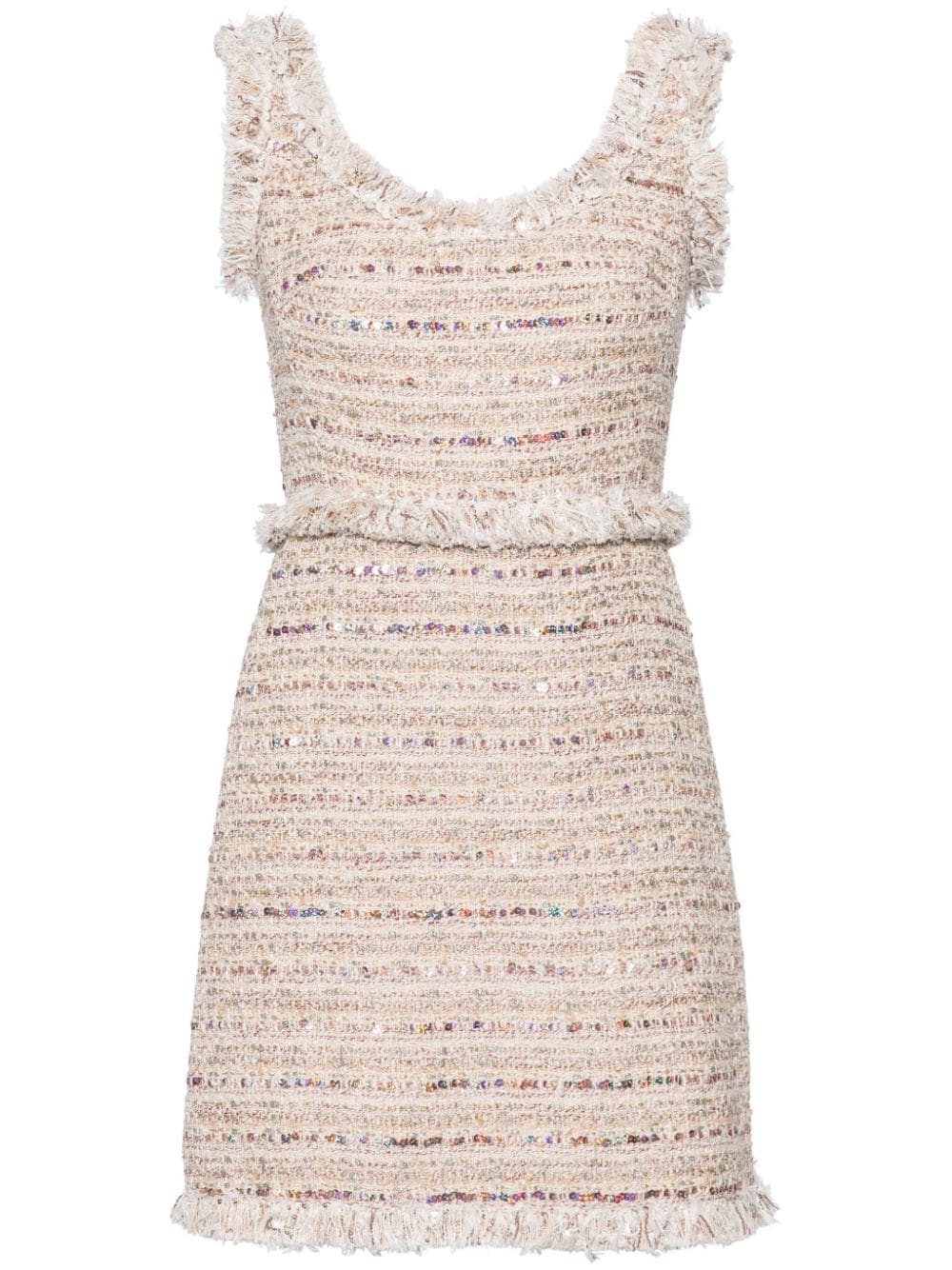 Giambattista Valli sequin-embellished tweed dress - Neutrals von Giambattista Valli