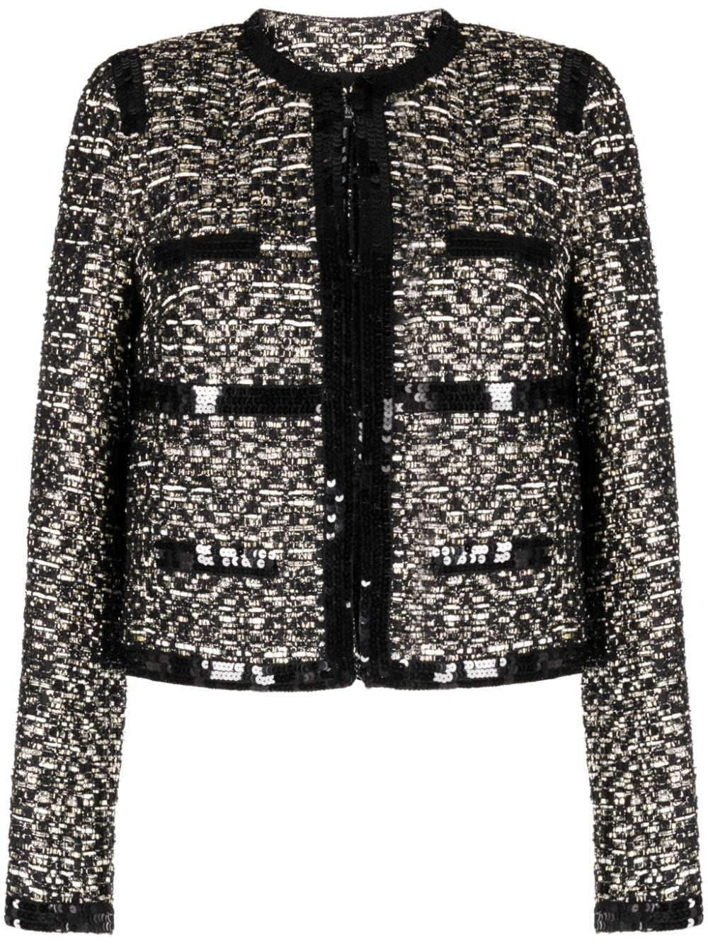 Giambattista Valli sequin-embellished tweed jacket - Multicolour von Giambattista Valli