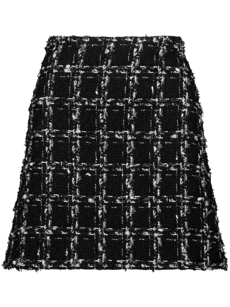 Giambattista Valli tweed A-line skirt - Black von Giambattista Valli