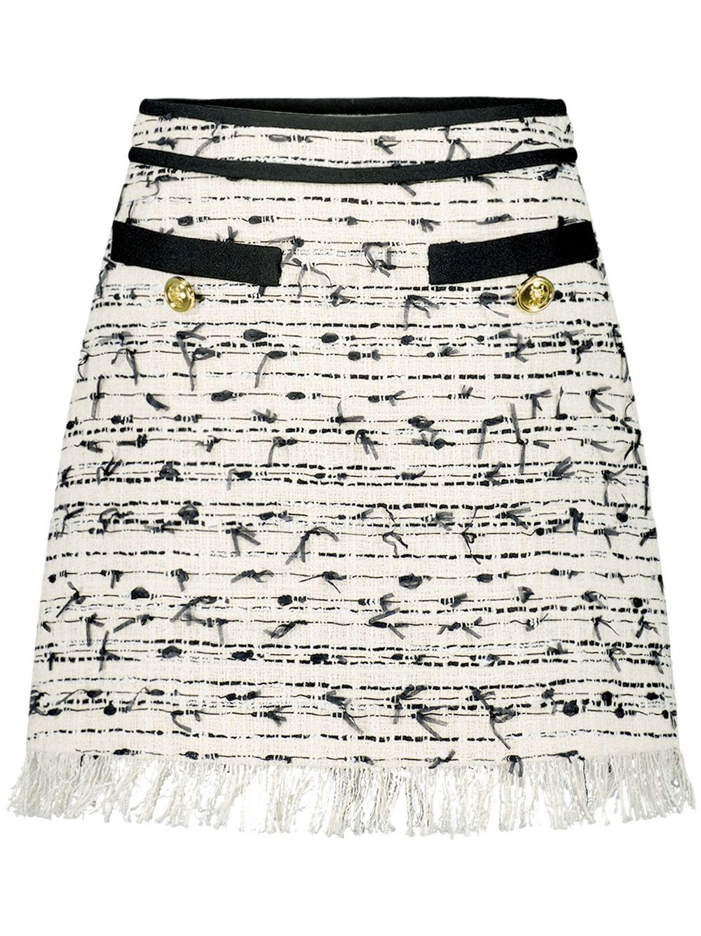 Giambattista Valli tweed A-line skirt - White von Giambattista Valli