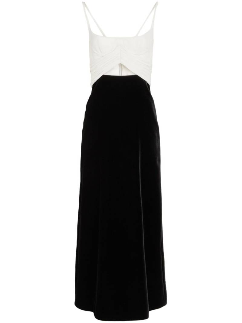 Giambattista Valli two-tone velvet dress - Black von Giambattista Valli