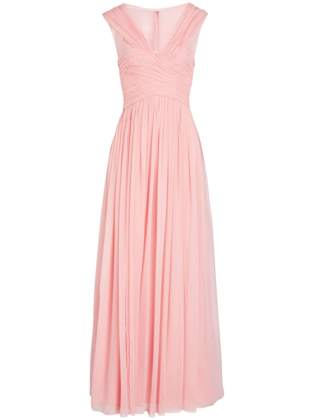 Giambattista Valli wrapped silk georgette dress - Pink von Giambattista Valli